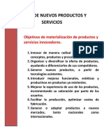 Diseño de Nuevos Productos y Servicios