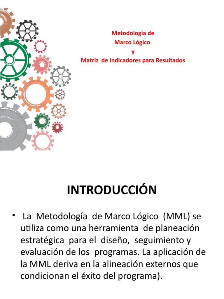 Metodología de Marco Lógico (MML) | PDF | Banco Interamericano de ...