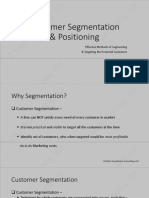 Segmentation, Targeting & Positioning