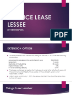 Finance Lease Lessee