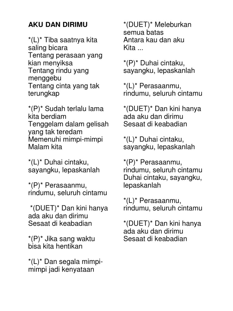 Aku Dan Dirimu Pdf