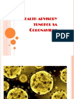 Health advisory tungkol sa  Coronavirus.pptx