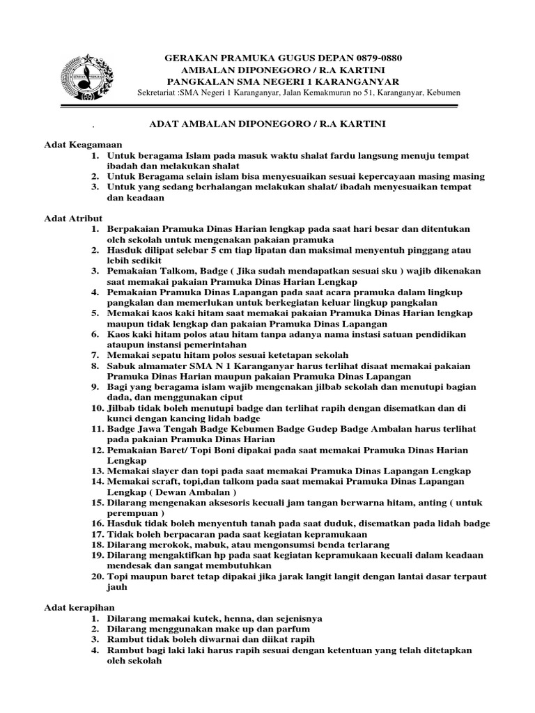 Contoh Adat Ambalan | PDF