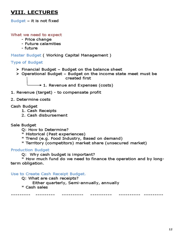 Budgeting and Cash Management Strategies | PDF | Expense | Budget