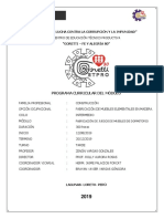 MODULO DE CARPINTERIA 2019 II - ZENON