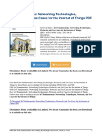 IoT Fundamentals Networking Technologies Protocols PDF B75e6fffe PDF