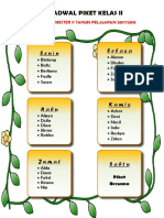 JADWAL PIKET KELAS II Sem 2 PDF