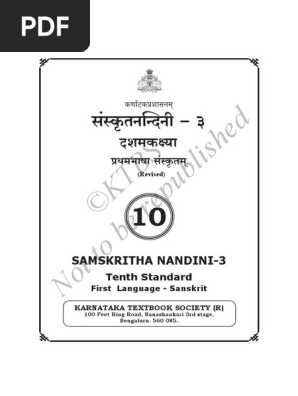 10th Language Sanskrit 1 Learning Behavior Modification