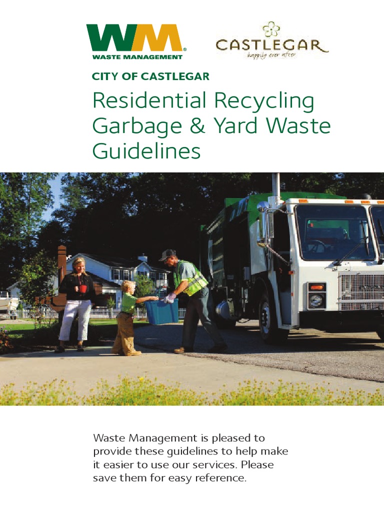 Garbage Recycling Yard Waste Collection Schedule and Brochure For 2019 ...