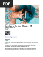 Investing in next 10 years