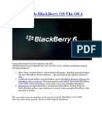 Cara Upgrade BlackBerry OS 5 Ke OS 6
