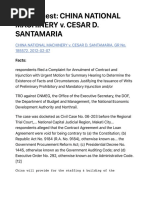 Case Digest - China National Machinery v. Cesar D. Santamaria