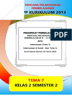 RPP Kelas 2 Tema 7 ST 1 Lembar