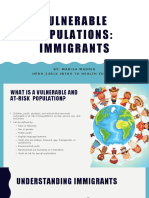 Vulnerable Immigrants: Understanding Mental Health Needs
