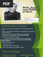 RIZAL’S ANCESTRY, BIRTH and CHILDHOOD YEARS.pptx