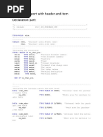 Display alv report with header and item