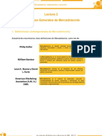 Conceptos Generales de Mercadotecnia