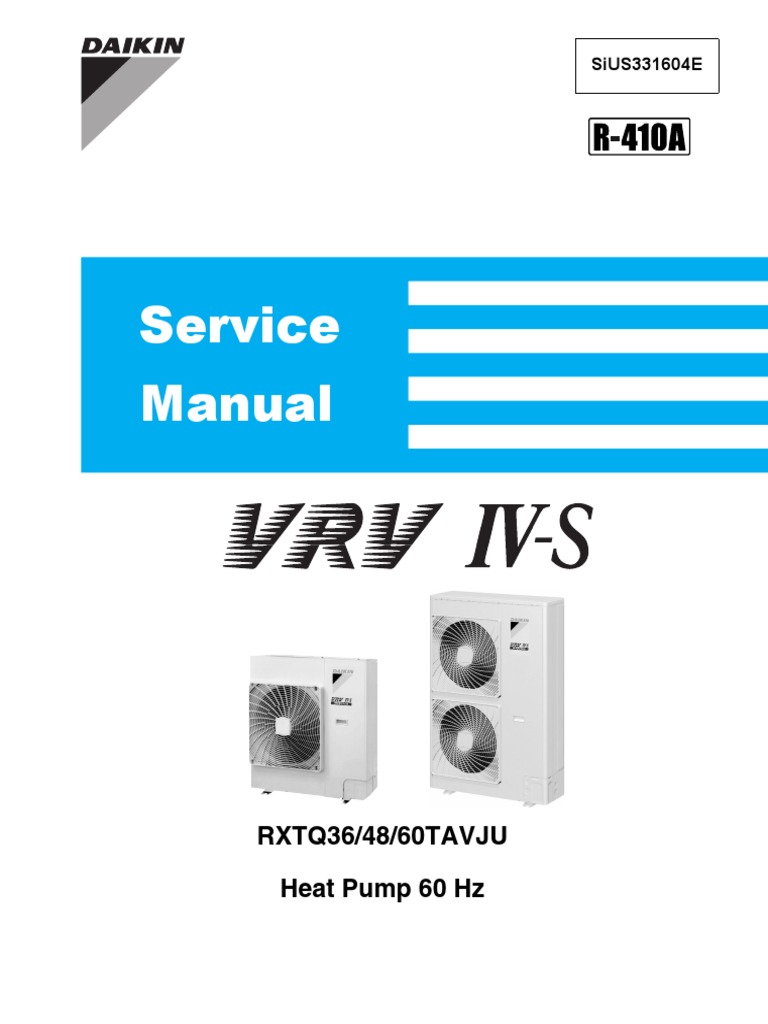 Daikin VRV IV Service Manual RXTQ Series | PDF | Electrical Connector ...