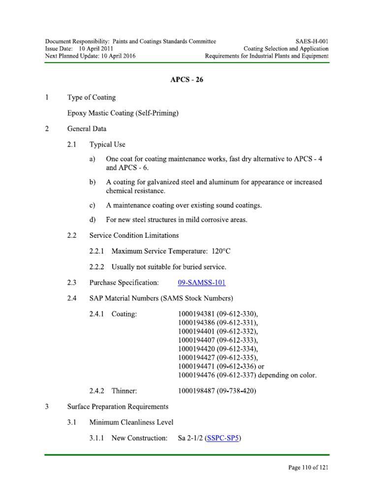 Saes H 001 Apcs 26 PDF | PDF