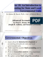 Chapter 18 An Introduction To Accounting For State and Local Governmental Units