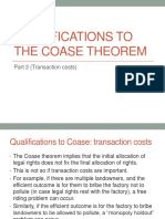 Qualifications to the coase theorem Part 2