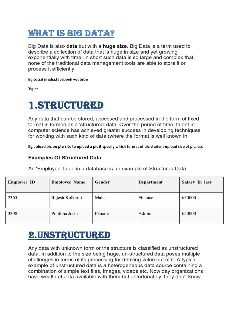 What Is Big Data | Download Free PDF | Big Data | File Format