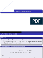 Chebyshev Polynomials Optimal Interpolation