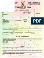 Formulaire de Demande de Visa Guinée Conakry | PDF