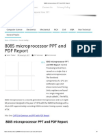 8085 Microprocessor PPT and PDF Report
