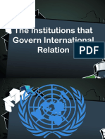 The Institutions That Govern International Relation
