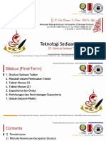 Teknologi Sediaan Solida - 07 DISOLUSI SEDIAAN TABLET PDF