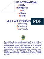 Prezentare Lions & Leo International