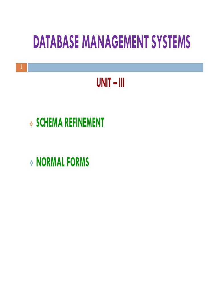 Schema Refinement in Database Design | PDF | Relational Model | Databases