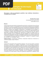 pensar o ofício do investigador qualitativo CAQDAS