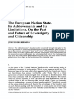 Ratio Juris Volume 9 Issue 2 1996 (Doi 10.1111/j.1467-9337.1996.tb00231.x) JÜRGEN HABERMAS - The European Nation State. Its Achievements and Its Limitations. On The Past and Future of Sovereignty A