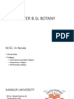 After B.Sc. Botany in Kerala