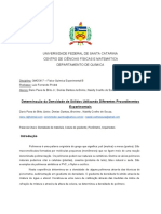 Densidade de Sólidos - Relatório PDF