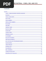 Mainframe Material - Cobol, Db2, and Cics: Author - K Phani Kumar