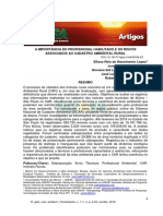 A Importancia Do Profissional Habilitado e o Cadastro Ambiental Rural