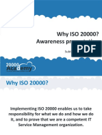 Why ISO 20000 Awareness Presentation EN