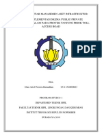 Resume Jurnal Pengantar Manajemen Aset Infrastruktur: Implementasi Skema Public Private Partnership Dalam Proyek Tanjung Priok Toll Access Road