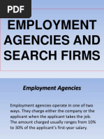 Employment Agencies and Search Firms