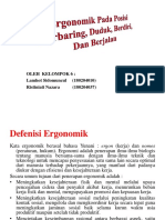 Ergonomik Pada Posisi Berbaring, Duduk, Berdiri