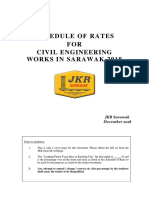 Schedule of Rates For Civil Engineering Works in Sarawak 2018 PDF