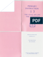 Primary Instruction 13  The Goal of Life