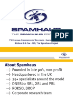 Spamhaus Illegal Private Data Violation