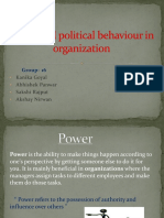 Power and Political Behaviour in Organization Abhi
