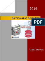 00 - Diccionario de Variables DRE UGEL - 2019