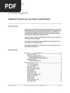 Additional Functions You Can Add To Crystal Reports Trigonometric Functions String Computer Science