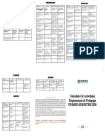 Calendario Primer Semestre 2020